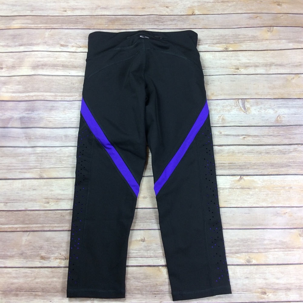 C9 By champion XS Black Blue Capri Crop Leggings - Picture 4 of 8
